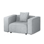 Artiss Modular Sofa Chaise Set 1-Seater Grey SBED-E-FA-02-GY-AB