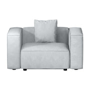 Artiss Modular Sofa Chaise Set 1-Seater Grey SBED-E-FA-02-GY-AB