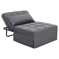 Artiss Sofa Bed Lounge Convertible Ottoman 1 Seater Couch Recliner Linen Grey SBED-E-FA-03-GY