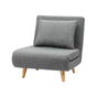 Artiss Sofa Bed Convertible Couch Recliner Lounge Chair Linen Grey SBED-E-FLD01-1S-GY
