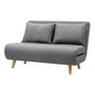 Artiss Sofa Bed 2 Seater Convertible Couch Recliner Lounge Chair Linen SBED-E-FLD01-2S-GY