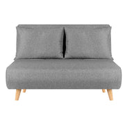 Artiss Sofa Bed 2 Seater Convertible Couch Recliner Lounge Chair Linen SBED-E-FLD01-2S-GY