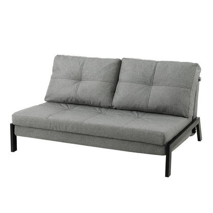 Artiss Sofa Bed 2 Seater Folding Convertible Couch Recliner Lounge Chair SBED-E-FLD02-2S-GY