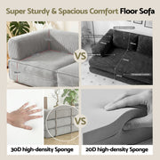 Artiss Convertible Folding Sofa Bed Grey
