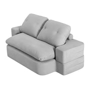 Artiss Convertible Folding Sofa Bed 30D High-Density Foam Boneless Couch with Corduroy Sleeper Couch Lounger SBED-E-FLD04-2S-GY