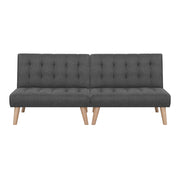 Artiss 2x Sofa Bed Couch Single Seater Fabric Grey SBED-E-SOLO86-GYX2