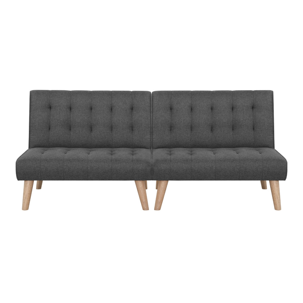 Artiss 2x Sofa Bed Couch Single Seater Fabric Grey SBED-E-SOLO86-GYX2