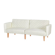 Artiss Sofa Bed Convertible Lounge 3 Seater Futon Couch Recliner Fabric Beige SBED-E-VEL-01-BG-AB