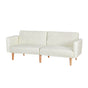 Artiss Sofa Bed Convertible Lounge 3 Seater Futon Couch Recliner Fabric Beige SBED-E-VEL-01-BG-AB