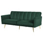 Artiss Sofa Bed 3 Seater Couch Convertible Lounge Adjustable Arm Recliner Velvet SBED-J-02-VEL-GN-AB