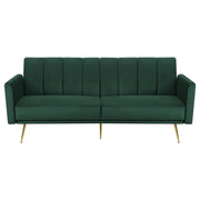 Artiss Sofa Bed 3 Seater Couch Convertible Lounge Adjustable Arm Recliner Velvet SBED-J-02-VEL-GN-AB