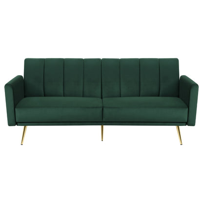 Artiss Sofa Bed 3 Seater Couch Convertible Lounge Adjustable Arm Recliner Velvet SBED-J-02-VEL-GN-AB