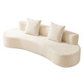 Artiss 228cm Modular Sofa Bed Sectional Boneless Couches for Living Room No Assembly Required SBED-K-CDY-3S-WH