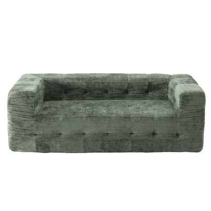 Artiss Comfort Boneless Sofa for Living Room Green Luxury Chenille SBED-K-CNIE-2S-GN
