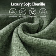 Artiss Comfort Boneless Sofa for Living Room Green Luxury Chenille SBED-K-CNIE-2S-GN
