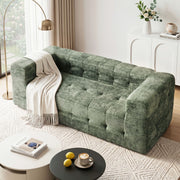 Artiss Comfort Boneless Sofa for Living Room Green Luxury Chenille SBED-K-CNIE-2S-GN