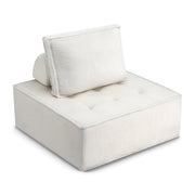 Artiss Floor Sofa Lounge Chair with Pillow SBED-K-FLD01-1S-WH