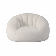 Artiss Single Small Boneless Couch Comfy Bean Bag for Living Room Faux Fur White SBED-M-FA-1S-BG