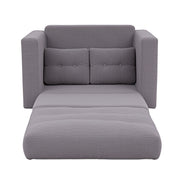 Artiss 2 Seater Corduroy Convertible Sofa Bed Pull Out Boneless Couch Grey SBED-M-FLD05-2S-GY