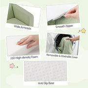 Artiss 2-in-1 Sofa Foam Couch with Side Pocket Light Green