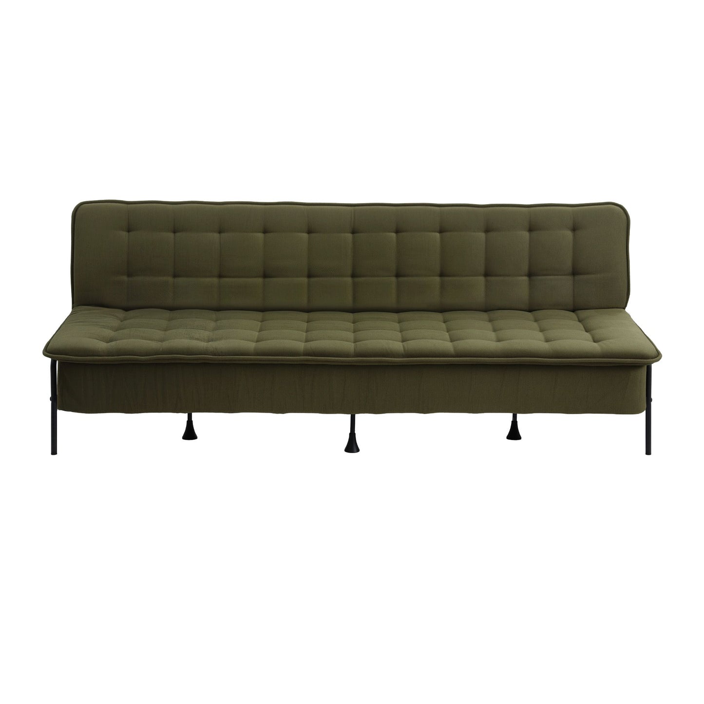 Artiss Sofa Bed, 1.9m 3-Seater Soft Innerspring Adjustable Couch Futon Chair for Apartment Dorm Living Room SBED-SPR-VEL8193-GN