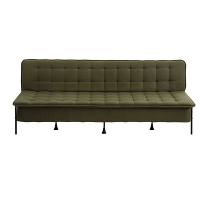 Artiss Sofa Bed, 1.9m 3-Seater Soft Innerspring Adjustable Couch Futon Chair for Apartment Dorm Living Room SBED-SPR-VEL8193-GN