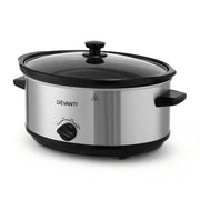 Devanti 6.5L Slow Cooker Electric Multi Cooker with 3 Heat Settings and Keep Warm Function SC-3G-6L-SI