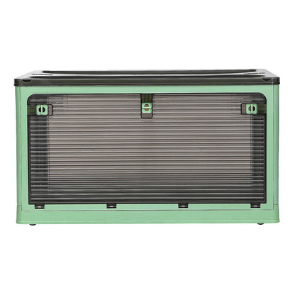 Artiss Storage Box Container Foldable Stackable 5 Sides Open Transparent 140L SC-PLS-140L-GN