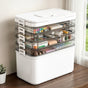 Artiss 5 Tier Portable Storage Box Detachable with Handles Plastic Clear SC-PLS-5T-WH