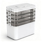 Artiss 5 Tier Portable Storage Box Detachable with Handles Plastic Clear SC-PLS-5T-WH