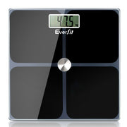 Everfit Electronic Digital Bathroom Scale Weighing Tracker Gym 180KG SCALE-BFAT-S-BK