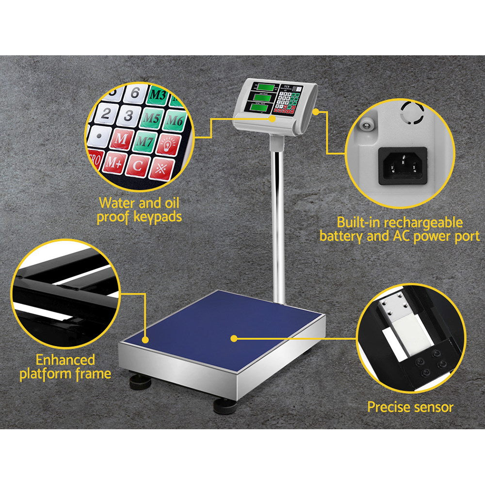 Emajin Platform Scales Digital 150KG Electronic Scale Counting LCD SCALE-TCS-B-150KG
