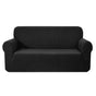 Artiss Sofa Cover Couch Covers 3 Seater High Stretch Black SCOVER-MERBAU-3-BK