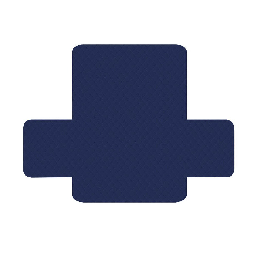 Artiss Sofa Cover Couch Covers 3 Seater Quilted Navy SCOVER-PAD-3-NY