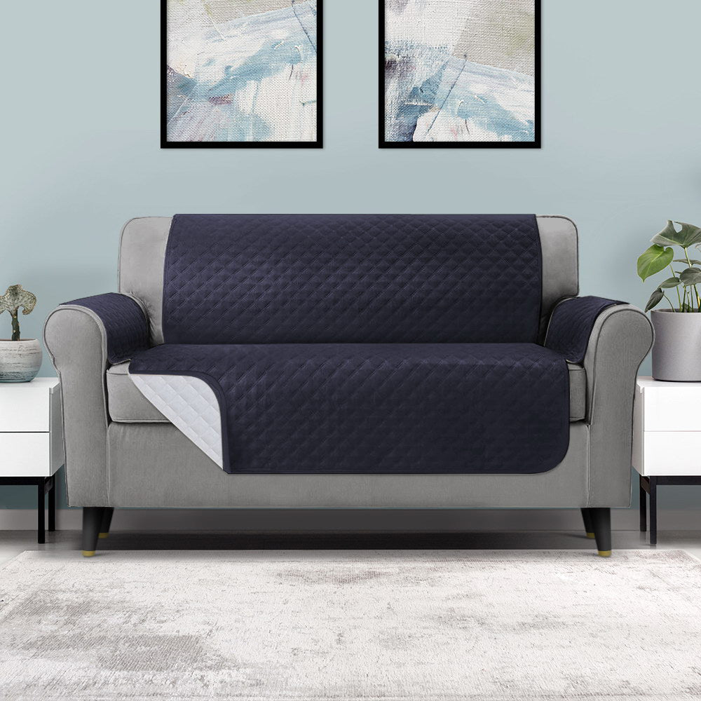 Artiss Sofa Cover Couch Covers 3 Seater 100% Water Resistant Dark Grey SCOVER-PAD-WP-3-DG