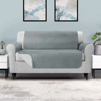 Artiss Sofa Cover Couch Covers 3 Seater 100% Water Resistant Grey SCOVER-PAD-WP-3-GY