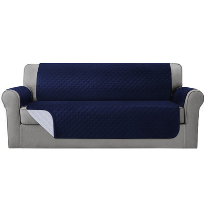 Artiss Sofa Cover Couch Covers 4 Seater 100% Water Resistant Navy SCOVER-PAD-WP-4-NY
