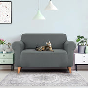 Artiss Sofa Cover Couch Covers 2 Seater Stretch Grey SCOVER-ST-2-GY