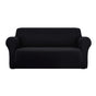 Artiss Sofa Cover Couch Covers 3 Seater Stretch Black SCOVER-ST-3-BK