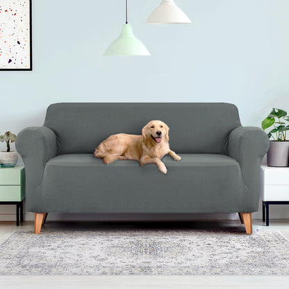 Artiss Sofa Cover Couch Covers 3 Seater Stretch Grey SCOVER-ST-3-GY