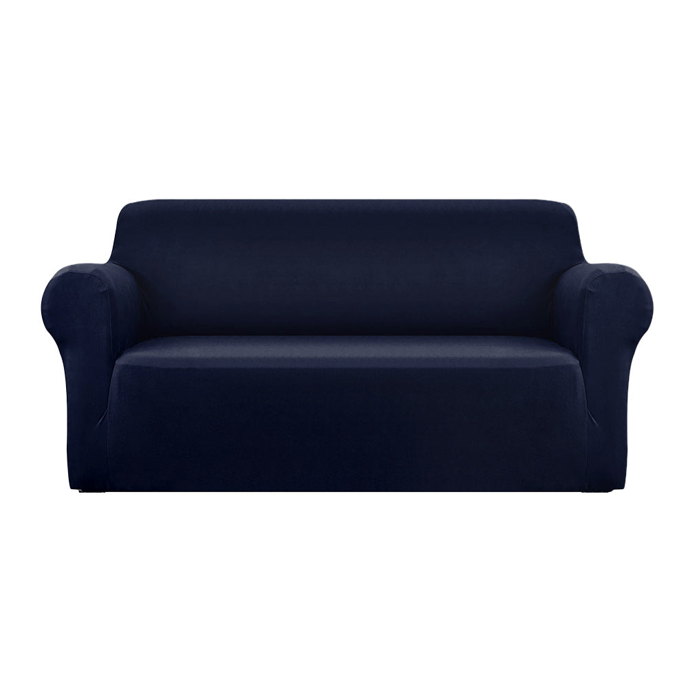 Artiss Sofa Cover Couch Covers 3 Seater Stretch Navy SCOVER-ST-3-NY