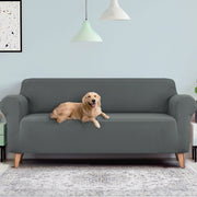 Artiss Sofa Cover Couch Covers 4 Seater Stretch Grey SCOVER-ST-4-GY