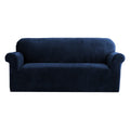 Artiss Sofa Cover Couch Covers 3 Seater Velvet Sapphire SCOVER-VEL-3-SP