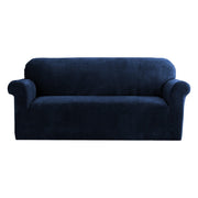 Artiss Sofa Cover Couch Covers 3 Seater Velvet Sapphire SCOVER-VEL-3-SP