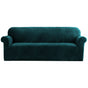 Artiss Sofa Cover Couch Covers 4 Seater Velvet Agate Green SCOVER-VEL-4-AG