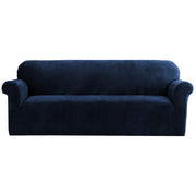 Artiss Sofa Cover Couch Covers 4 Seater Velvet Sapphire SCOVER-VEL-4-SP