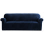Artiss Sofa Cover Couch Covers 4 Seater Velvet Sapphire SCOVER-VEL-4-SP