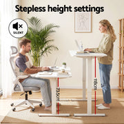 Artiss Standing Desk Office Chair Sit Stand Ergonomic Combo 140cm White
