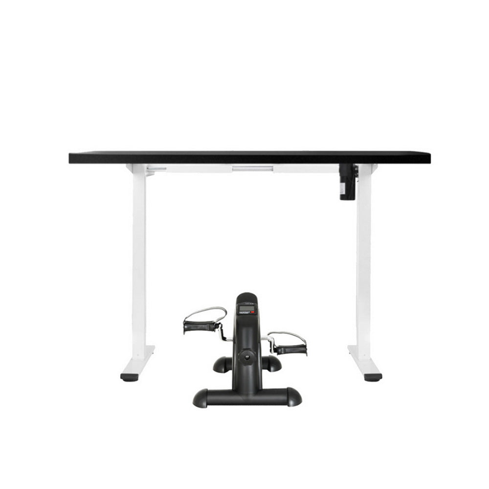 140cm Artiss Electric Standing Desk with Mini Pedal Exercise Bike Home Office SDPE-114G-140BK-012
