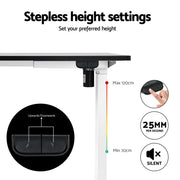 140cm Artiss Electric Standing Desk with Mini Pedal Exercise Bike Home Office SDPE-114G-140BK-012